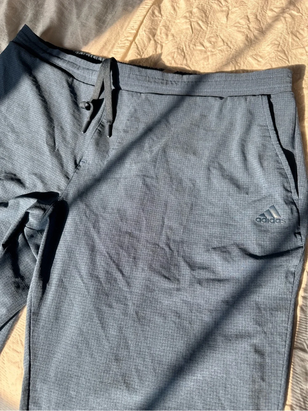2 pairs for one price! Adidas Navy Blue and Gray HEAT.RDY Joggers